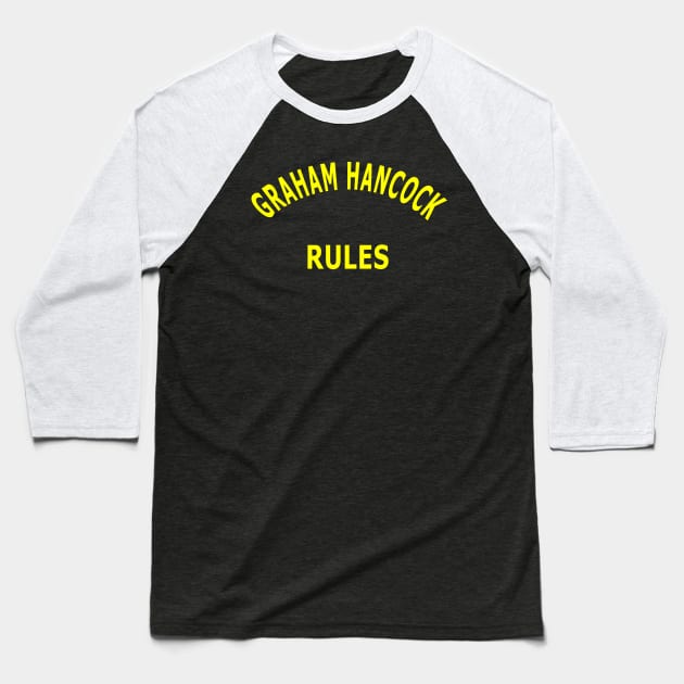 Graham Hancock Rocks Baseball T-Shirt by Lyvershop